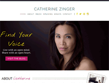 Tablet Screenshot of catherinezinger.com